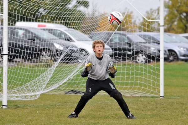 Football match action photography