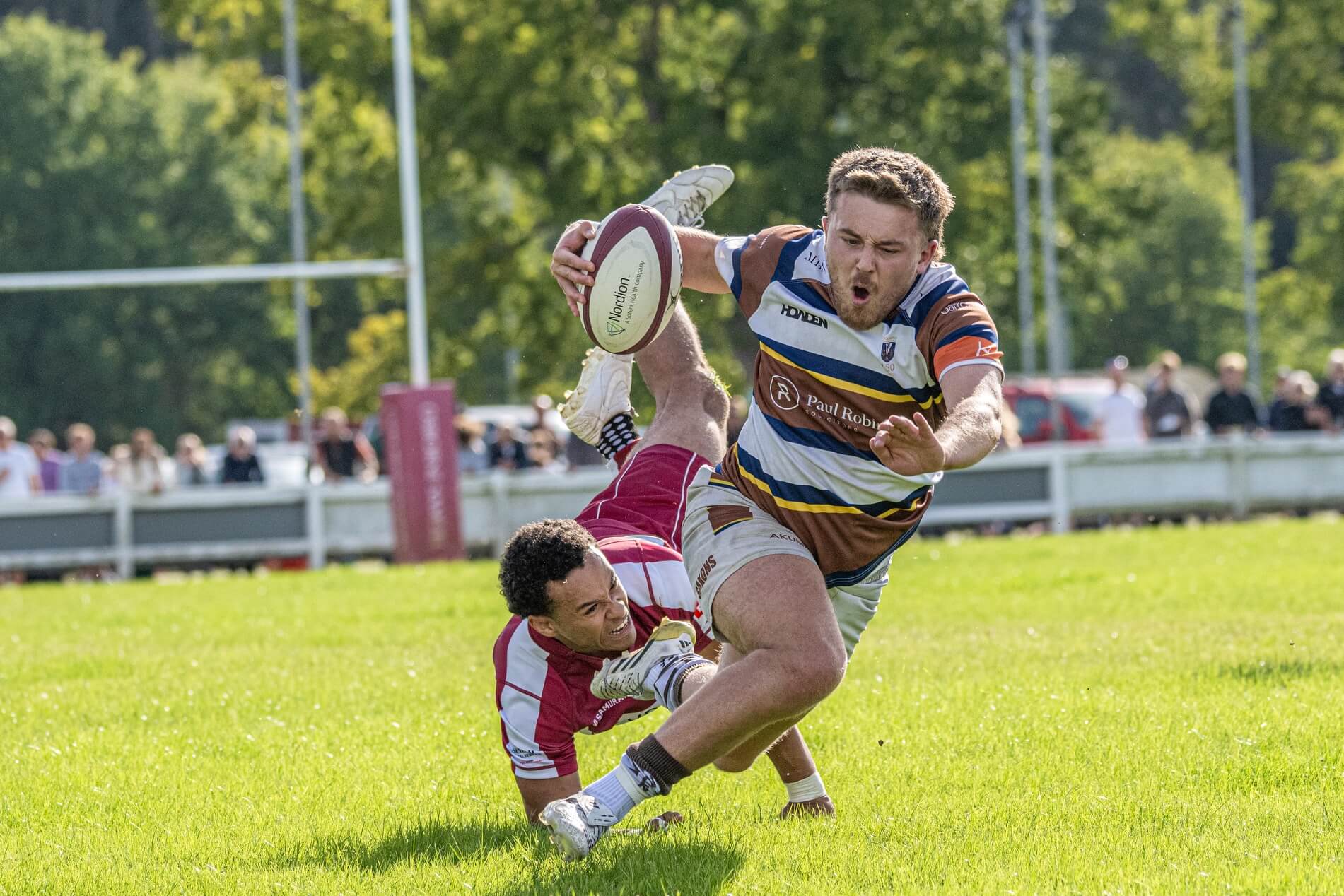 Rugby scrum at Southend Rugby Football Club
